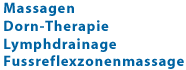 Massagen Dorn-Therapie Lymphdrainage Fussreflexzonenmassage